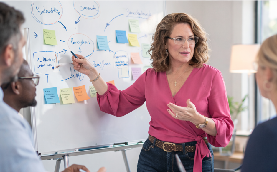 White board teaching marketing